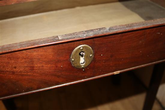 A George III mahogany side table W.57cm